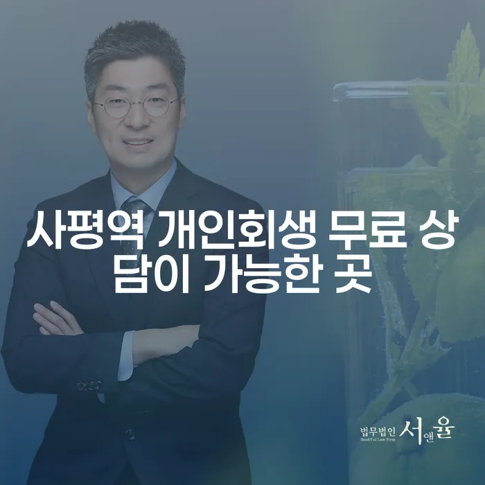 사평역 개인회생 무료 상담이 가능한 곳