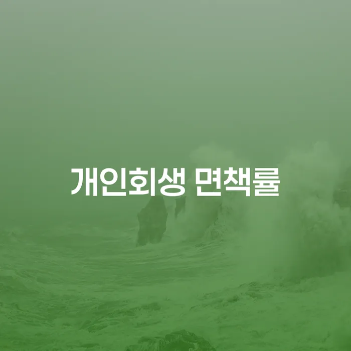 개인회생 면책률이 높은 이유는 무엇일까요?