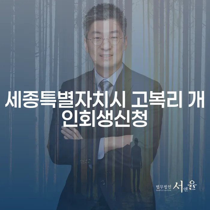 세종특별자치시 고복리에서 개인회생신청, 어떻게 해야 할까요?