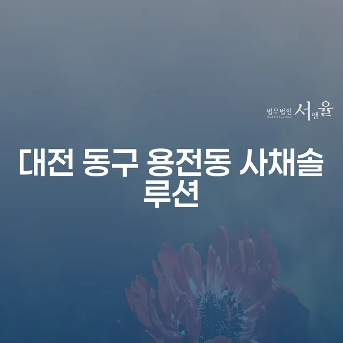 대전 동구 용전동 사채솔루션과 개인회생2인, 그 현명한 선택은?